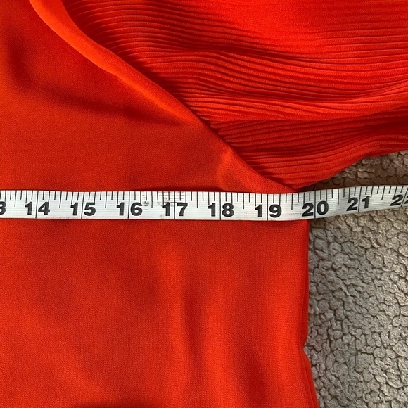 ZARA Pleaded Long Platted Sleeve Collared Button Up Blouse Top, Sz: Medium - Picture 7 of 9